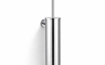 CLASSIC – Tall wall-mounted toilet brush / metal holder, plastic brush head / chrome