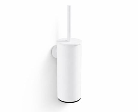 CLASSIC – Tall wall-mounted toilet brush / metal holder, plastic brush head / matt white