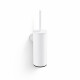CLASSIC – Tall wall-mounted toilet brush / metal holder, plastic brush head / matt white #1