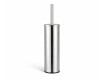 CLASSIC – Tall freestanding toilet brush / metal container, plastic brush head / chrome