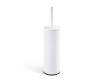 CLASSIC – Tall freestanding toilet brush / metal holder, plastic brush head / matt white