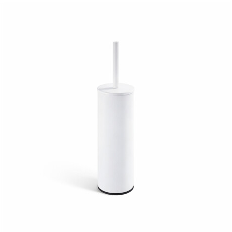 CLASSIC – Tall freestanding toilet brush / metal holder, plastic brush head / matt white #1