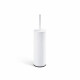 CLASSIC – Tall freestanding toilet brush / metal holder, plastic brush head / matt white #1