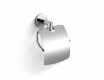 CLASSIC – Toilet roll holder / with cover / chrome