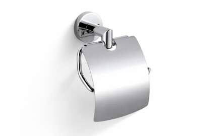 CLASSIC – Toilet roll holder / with cover / chrome