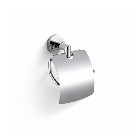 CLASSIC – Toilet roll holder / with cover / chrome #1