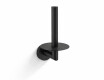 CLASSIC – Holder with a rosette for a spare roll of toilet paper / matt black
