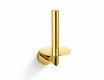 CLASSIC – Holder with a rosette for a spare roll of toilet paper / glossy gold