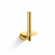 CLASSIC – Holder with a rosette for a spare roll of toilet paper / glossy gold #1