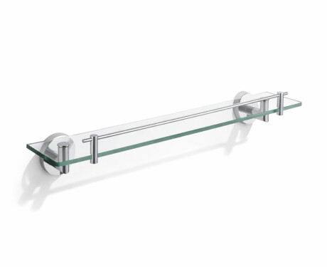 CLASSIC – Shelf 60 for under a mirror / chrome, clear glass