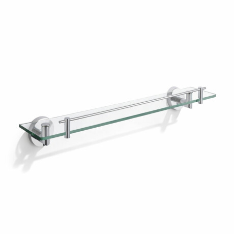 CLASSIC – Shelf 60 for under a mirror / chrome, clear glass #1