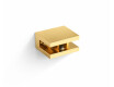 CLASSIC – Bracket/clamp for glass shelves 07.80160/50/40/30 – 2 pcs. / glossy gold