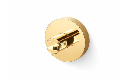 CLASSIC – Bracket with rosette for glass shelves 07.80160/50/40/30 – 2 pcs. / glossy gold