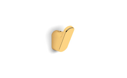 MILANO/NEXT – Single towel hook / glossy gold