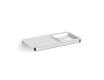 NEXT – Single bracket with shelf / * glass to be ordered separately / chrome