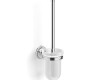 MONACO – Wall-mounted toilet brush / chrome, matt glass