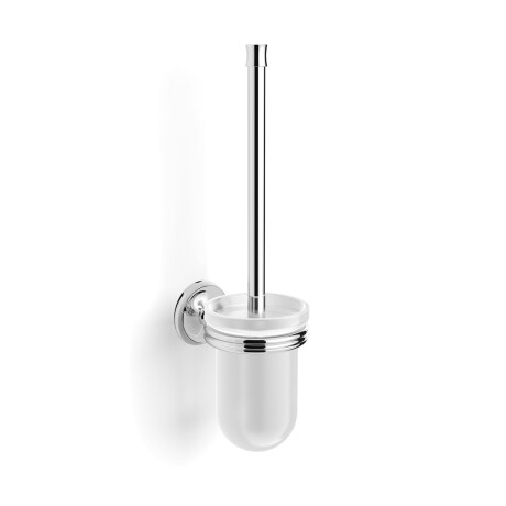 MONACO – Wall-mounted toilet brush / chrome, matt glass #1
