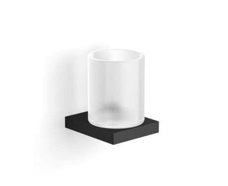 KOBE – Cup holder / matt black, matt glass