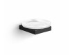 KOBE Soap Dish  / matt black, matt glass