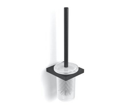 KOBE – Wall-mounted toilet brush / matt black