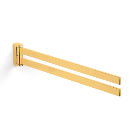 MILANO – Towel rail / double-arm, adjustable / glossy gold #1