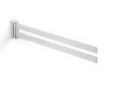 MILANO – Towel rail / double-arm, adjustable / chrome