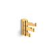 MILANO – Towel hook / triple swivel / glossy gold #1