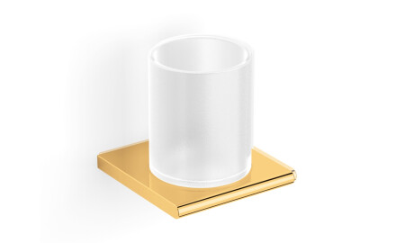 MILANO – Cup holder / glossy gold, matt glass