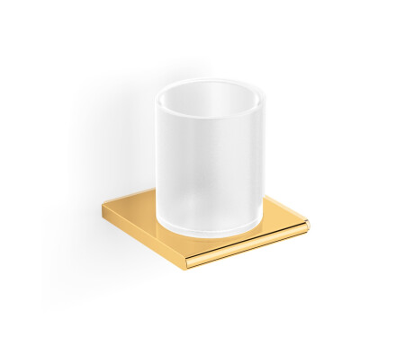 MILANO – Cup holder / glossy gold, matt glass