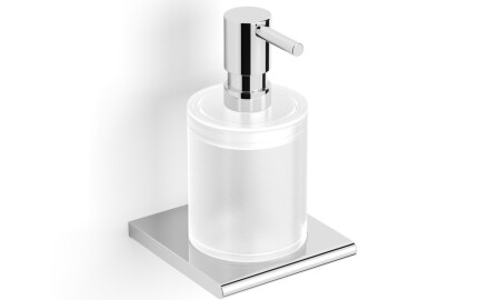 MILANO – Liquid soap dispenser / chrome, frosted glass