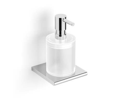 MILANO – Liquid soap dispenser / chrome, frosted glass