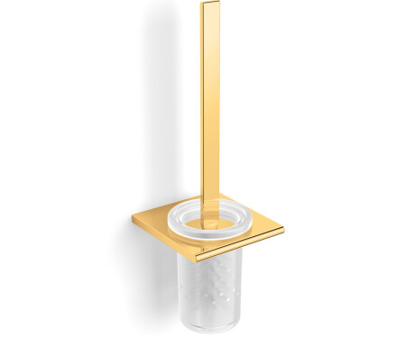 MILANO – Wall-mounted toilet brush / glossy gold