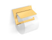 MILANO – Toilet roll holder / swivel with cover / glossy gold
