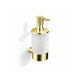 MEGAN – Liquid soap dispenser / brushed champagne gold, frosted glass #1