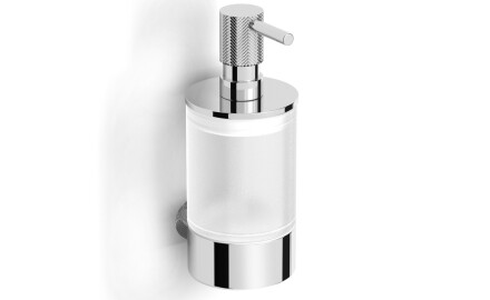 MEGAN – Liquid soap dispenser / chrome, frosted glass