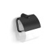 MEGAN – Toilet roll holder / with cover / matt black #1