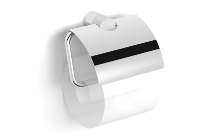 MEGAN – Toilet roll holder / with cover / chrome