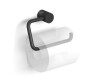 MEGAN – Toilet roll holder / swivelling, without cover / matt black