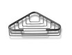 Corner soap basket 19x19x6 / matt black