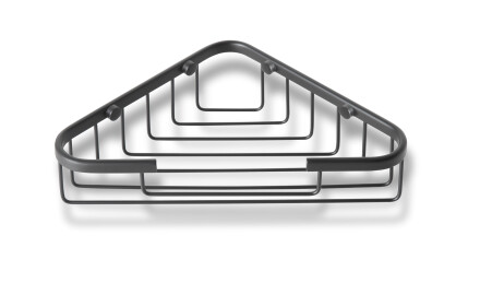 Corner soap basket 19x19x6 / matt black