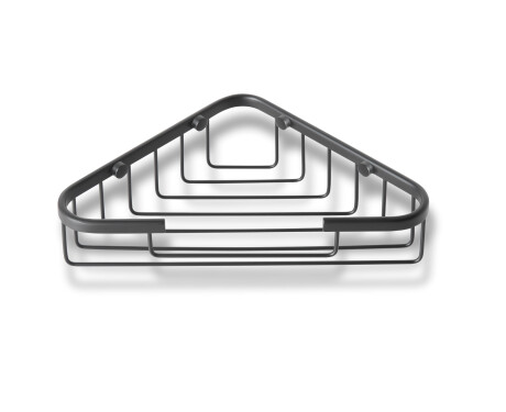Corner soap basket 19x19x6 / matt black