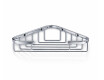 Corner soap dish 19x19x6 / chrome