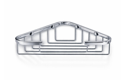 Corner soap dish 19x19x6 / chrome