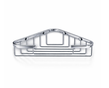 Corner soap dish 19x19x6 / chrome