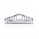 Corner soap dish 19x19x6 / chrome #1