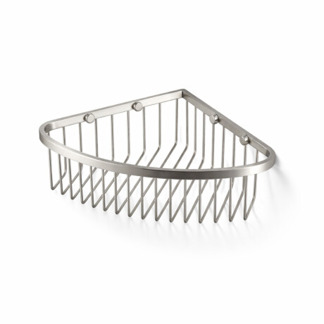 Corner basket 20x20x9 / brushed steel #1