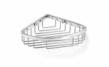 Corner basket 12x12x3 / chrome