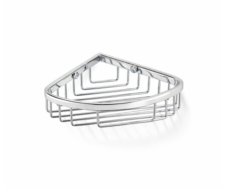 Corner basket 12x12x3 / chrome