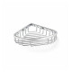 Corner basket 12x12x3 / chrome #1