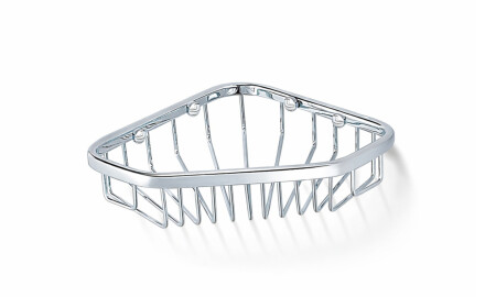 Corner basket 16x16x4 / chrome